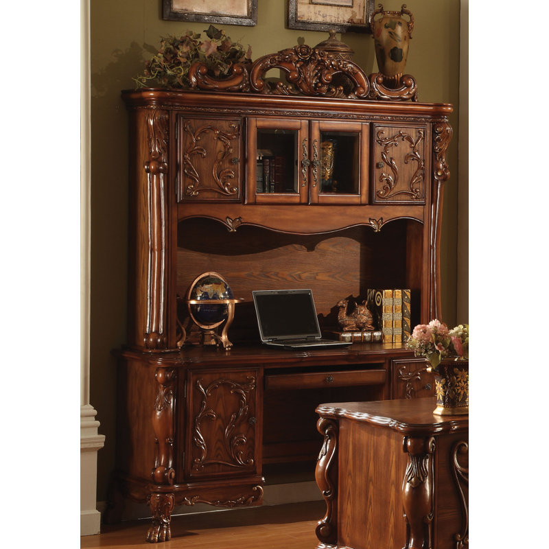 Astoria Grand Makenzie Credenza desk with Hutch Wayfair